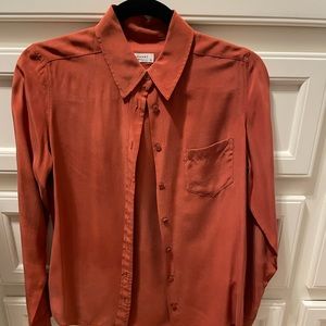 Equipment Rust button down XS